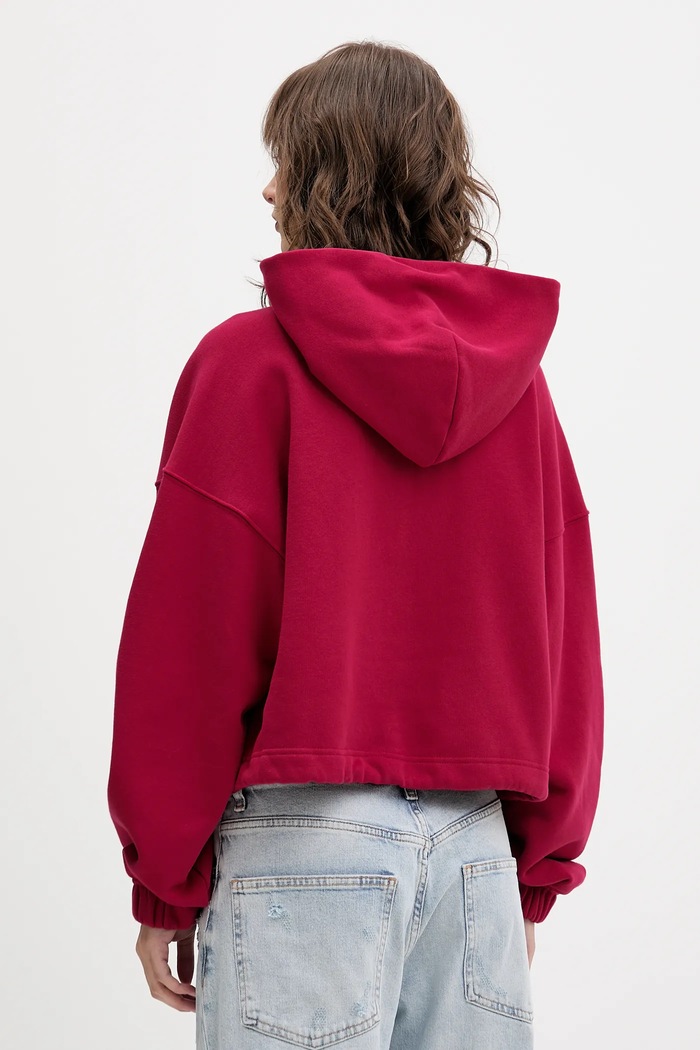 Oblečení Bavlněná mikina Tommy Jeans DW0DW21607 růžová