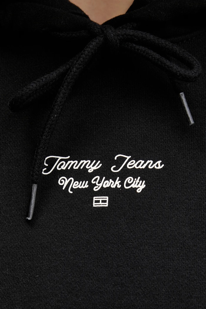 Bavlnená mikina Tommy Jeans DW0DW22170 čierna