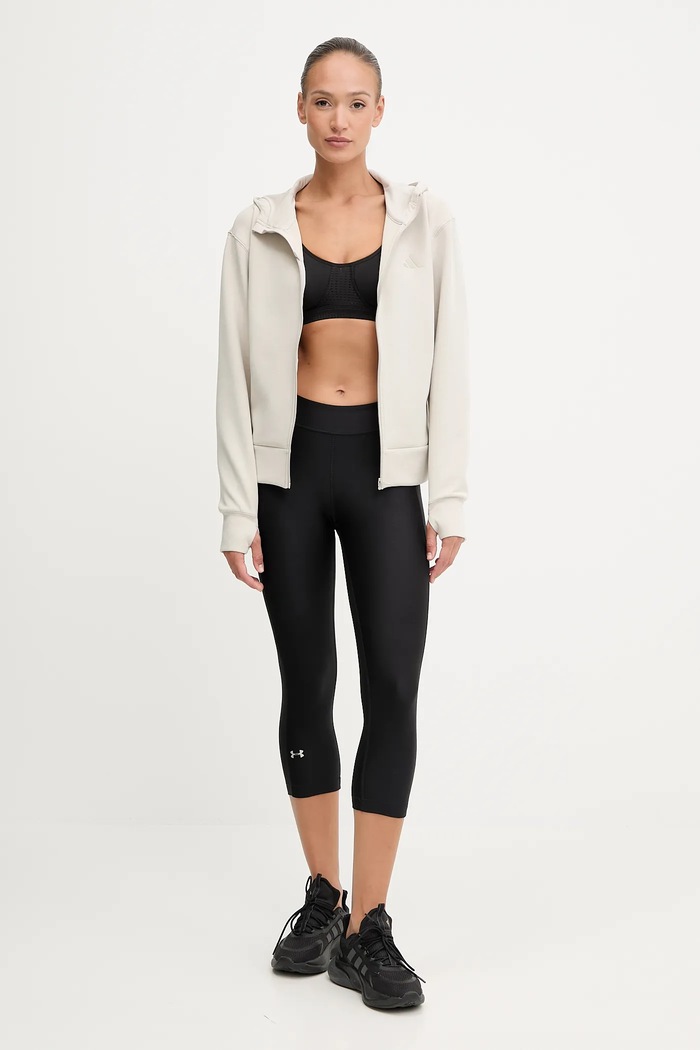 adidas Performance bluza treningowa Designed for Training JX7318 beżowy AW25