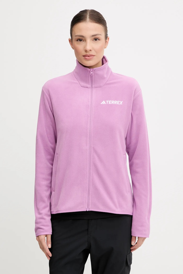 adidas TERREX bluza outdoorowa Multi Essentials bez kaptura fioletowy JM3113