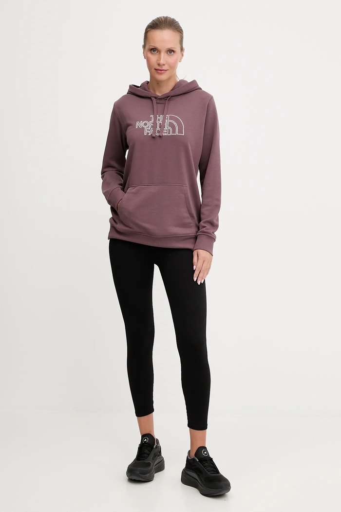 Μπλούζα The North Face Drew Peak Light NF0A8C1DFAI1 μωβ AW25