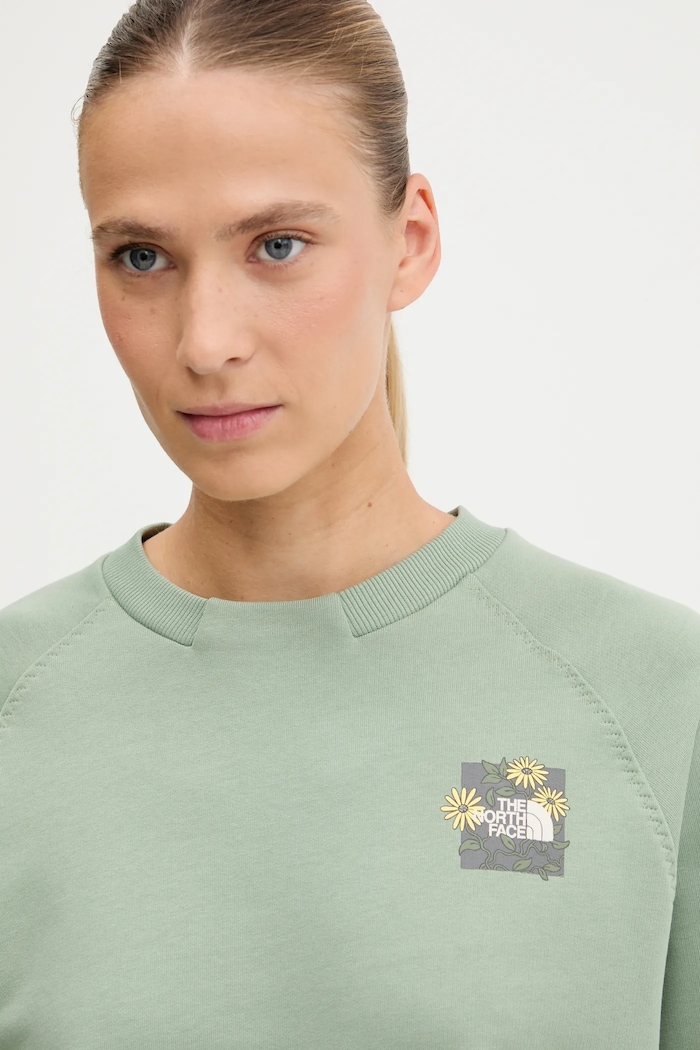 Ρούχα Βαμβακερή μπλούζα The North Face Connect Relaxed NF0A8E4JBQ11 πράσινο