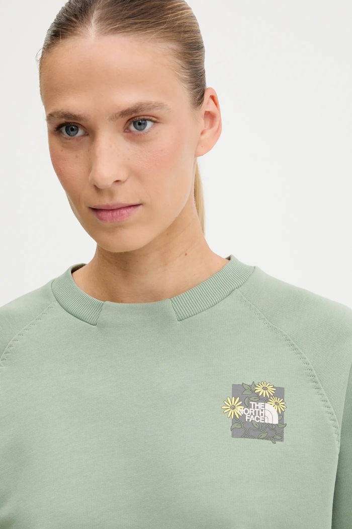 Ρούχα Βαμβακερή μπλούζα The North Face Connect Relaxed NF0A8E4JBQ11 πράσινο
