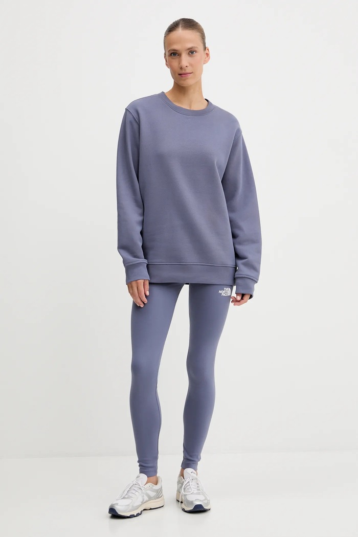 Bavlněná mikina The North Face Dome Relaxed NF0A8EU4BTR1 fialová AW25