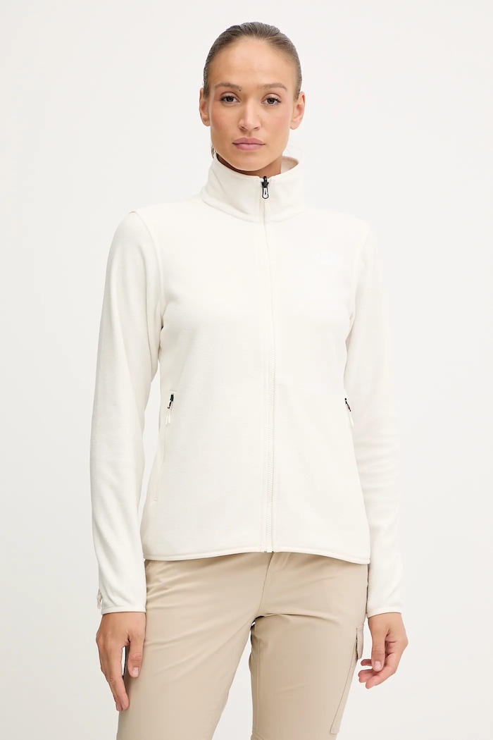 The North Face bluza outdoorowa GLACIER FLEECE bez kaptura beżowy NF0A8D2FQLI1