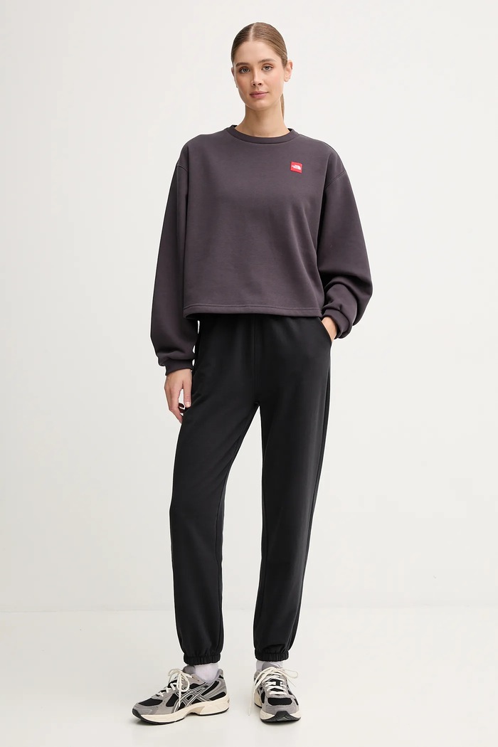 The North Face bluză Redbox NF0A8EFY0SA1 gri AW25