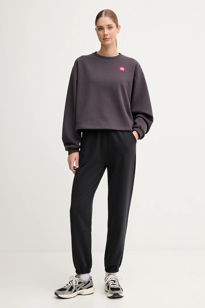 The North Face bluză Redbox NF0A8EFY0SA1 gri AW25