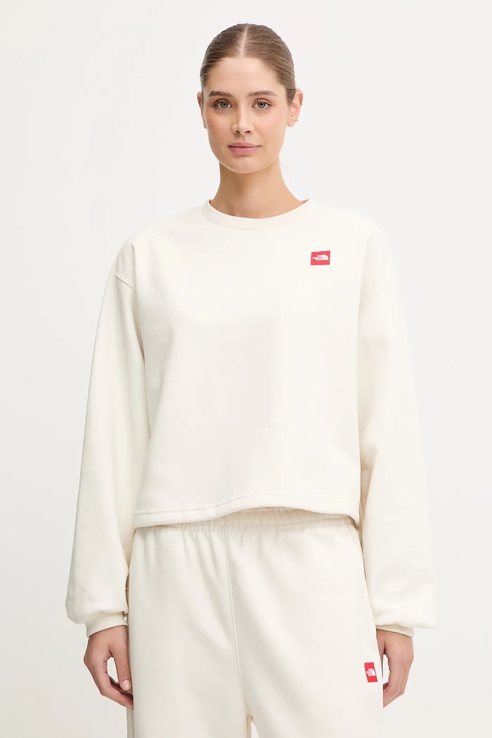 The North Face bluză Redbox imprimeu bej NF0A8EFYQLI1