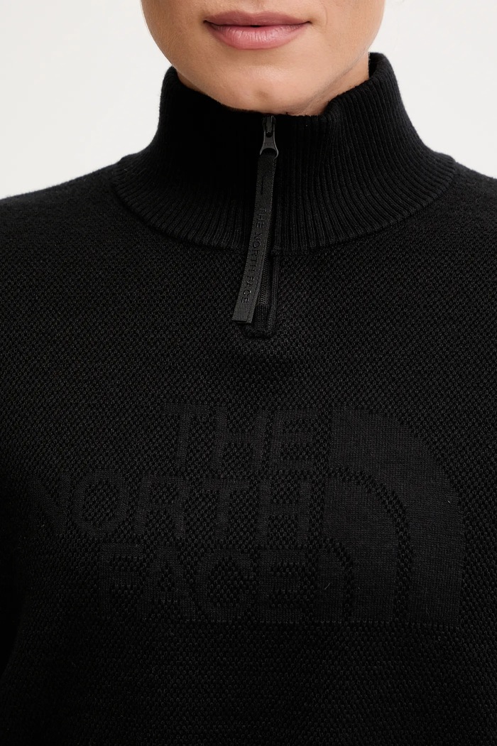 Пуловер с вълна The North Face NF0A8E79JK31 черен