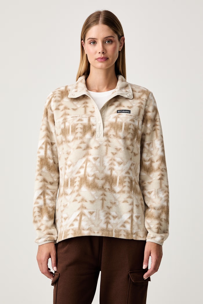 Columbia μπλούζα fleece γυναικεία Benton Springs μπεζ 2085611