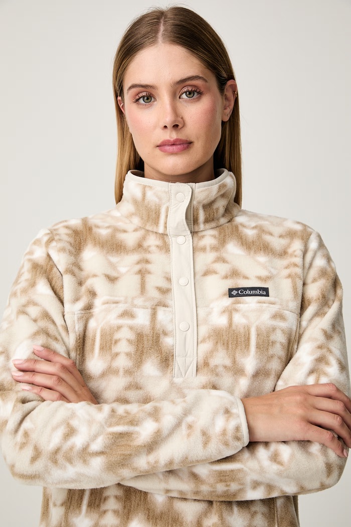 Columbia μπλούζα fleece γυναικεία Benton Springs μπεζ 2085611
