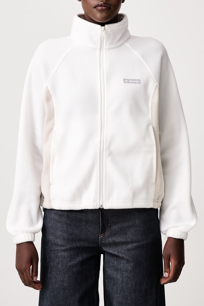 Bluza rozpinana damska polarowa Benton Springs Columbia beżowy 2136221