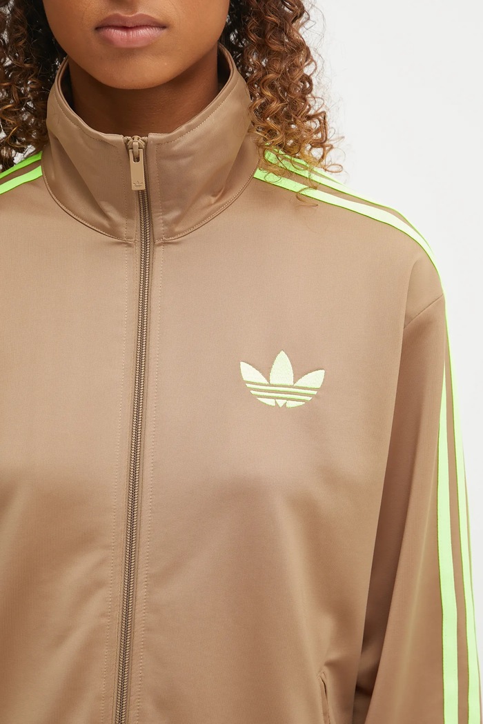 adidas Originals sweatshirt Firebird Tt green JW1249