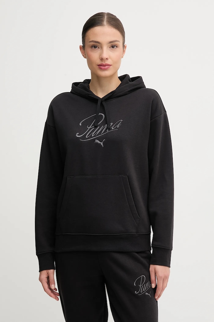 Mikina Puma s kapucňou čierna 688072