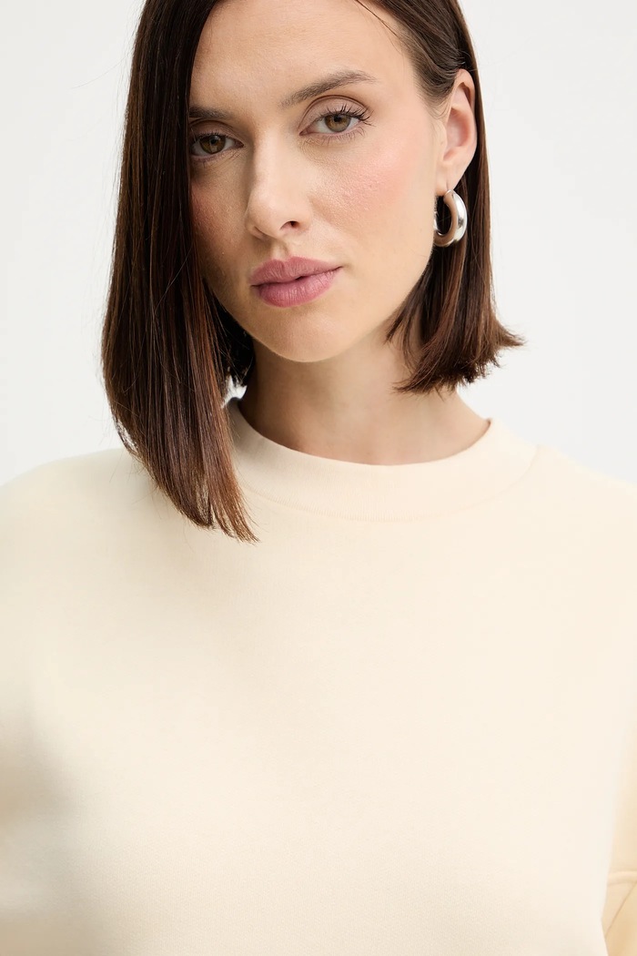 Patrizia Pepe hanorac de bumbac bej 2M4494.J079