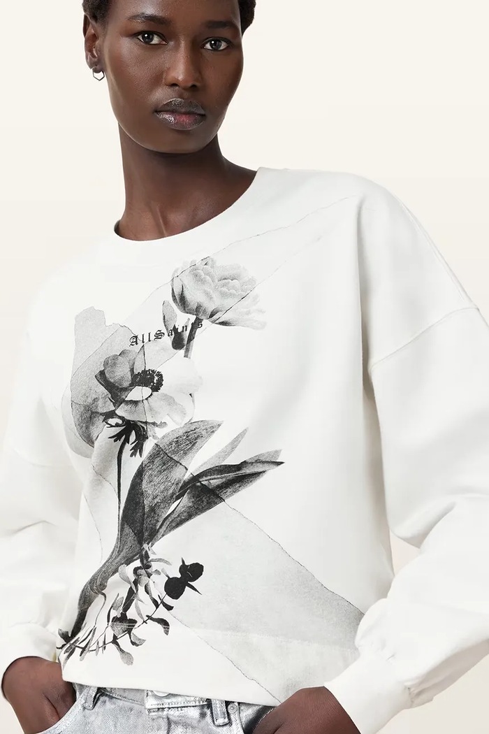 AllSaints Bluză LYSS W147JC alb AW25