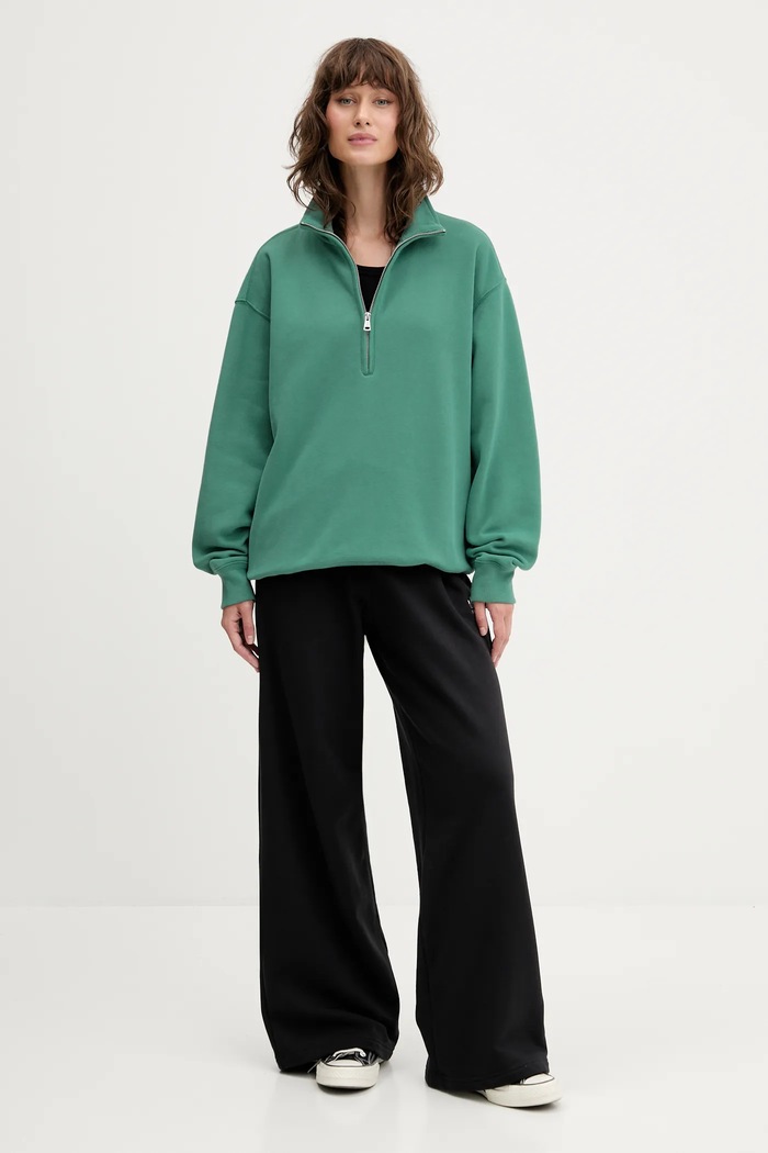 Суичър Abercrombie & Fitch KI152.5342.330 тюркоазен AW25