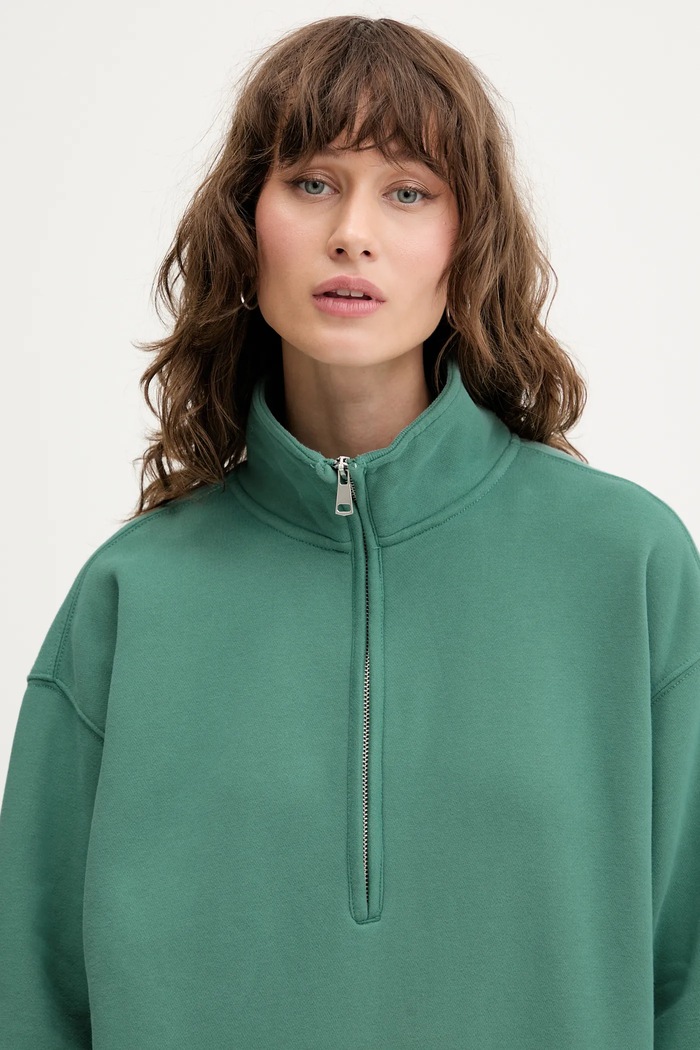 Суичър Abercrombie & Fitch тюркоазен KI152.5342.330