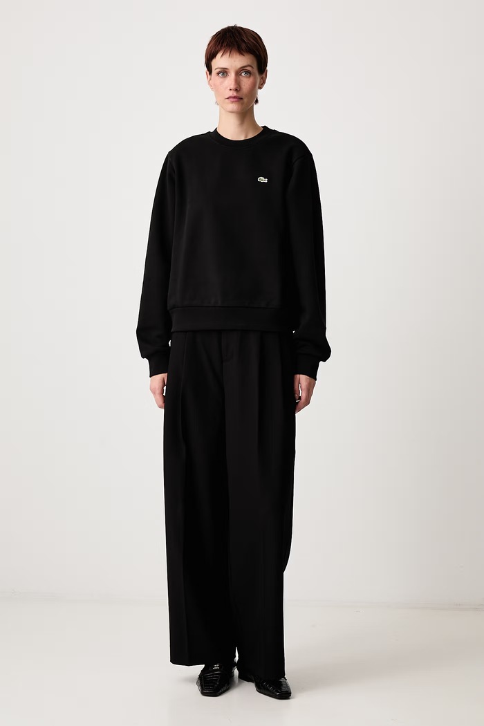 Lacoste Bluza damska bawełniana SF5270 czarny AW25