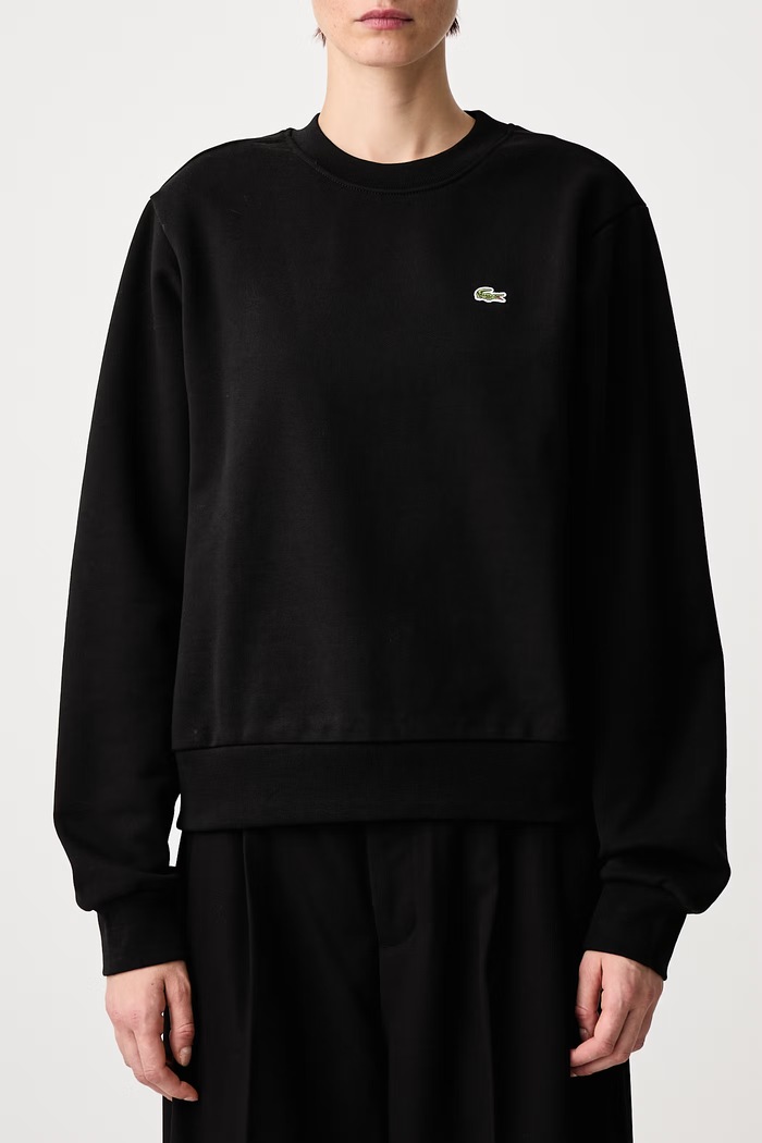 Bluza damska bawełniana Lacoste czarny SF5270