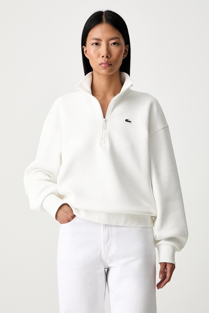 Lacoste Bluza damska z bawełną beżowy SF5271