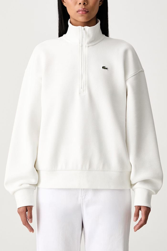 Bluza damska z bawełną Lacoste beżowy SF5271