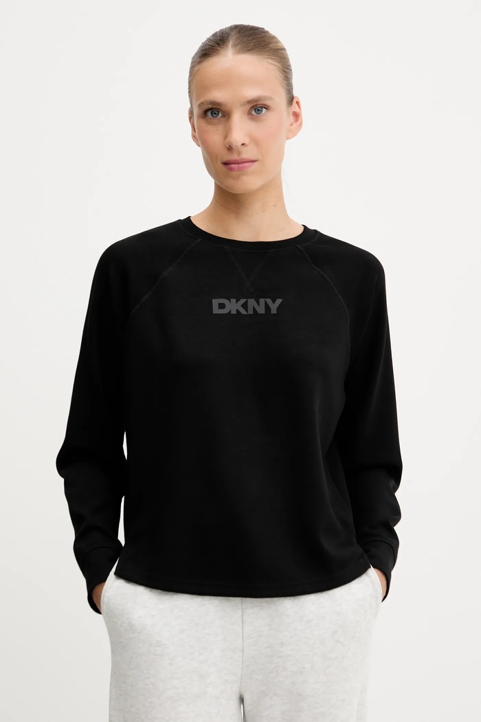 Dkny bluza z elastanem czarny DP5T9976