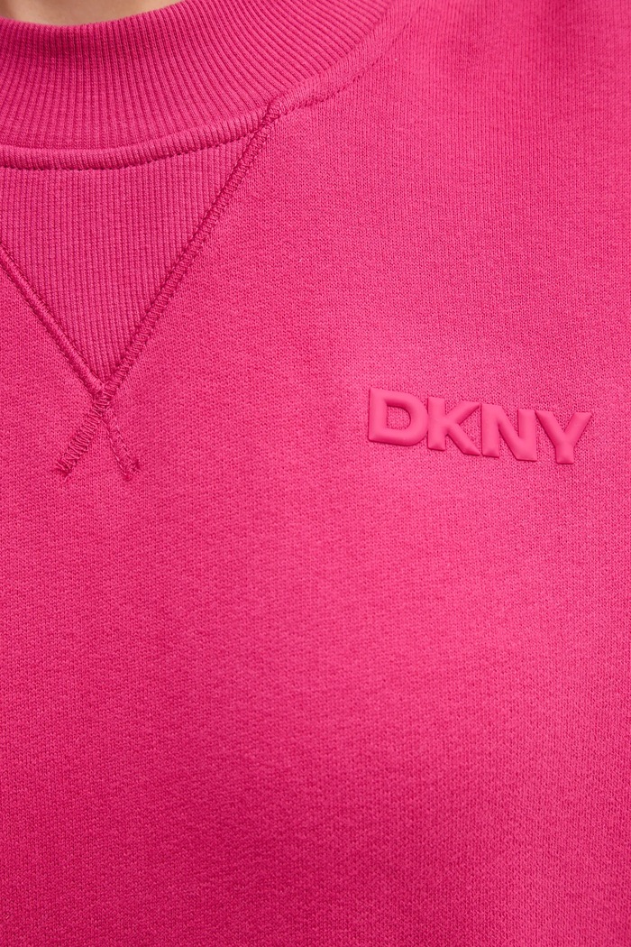 Βαμβακερή μπλούζα Dkny DP5T1406 ροζ