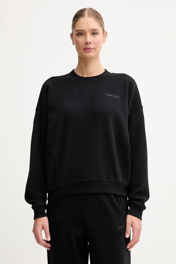 Dkny bluza bawełniana bawełna czarny DP5T1406