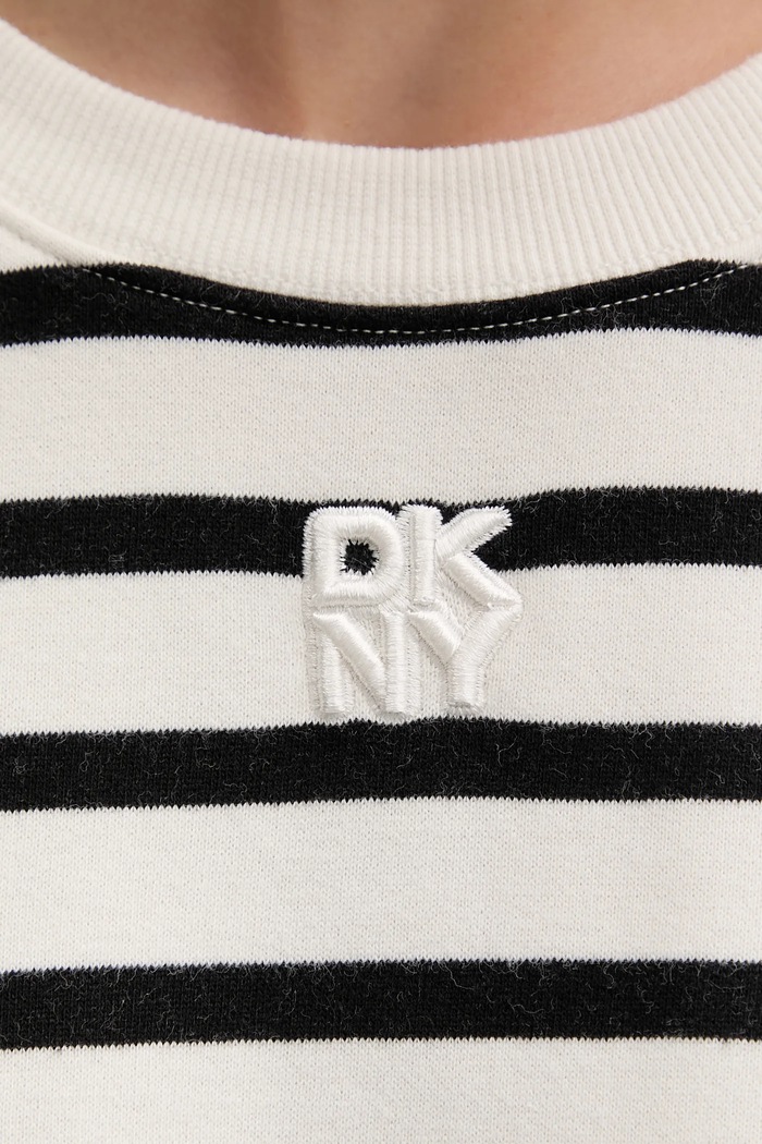 Bavlněná mikina Dkny DJ4T1344 béžová