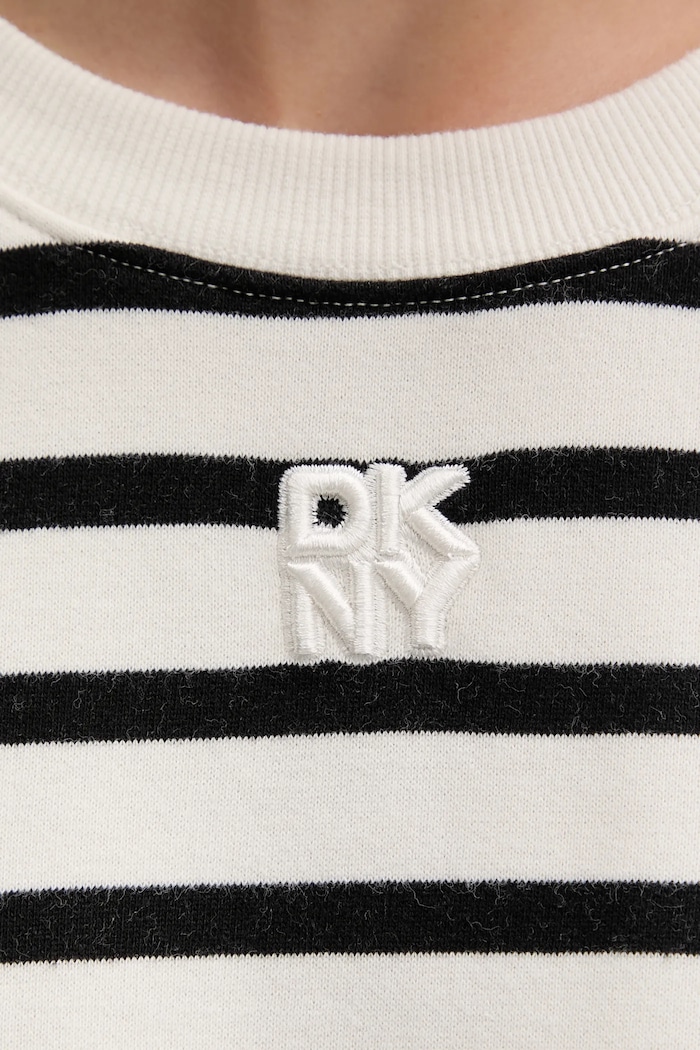 Bavlněná mikina Dkny DJ4T1344 béžová