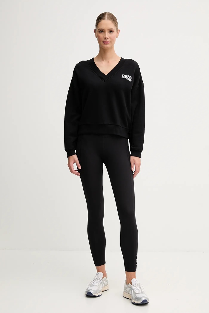 Bavlněná mikina Dkny DP5T1279 černá AW25