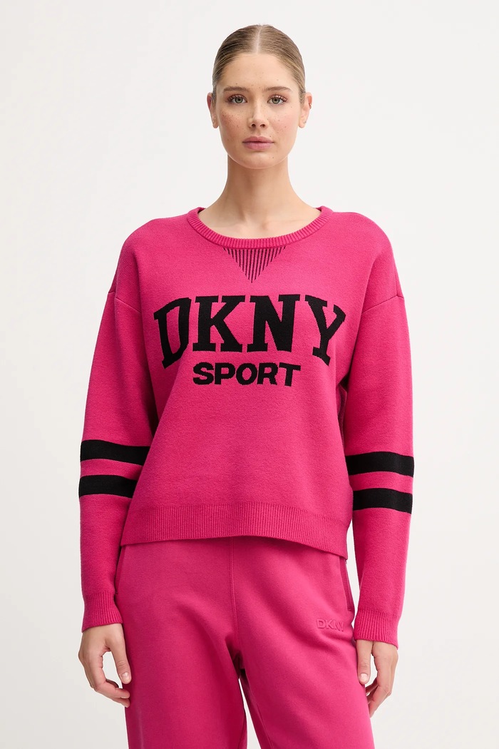 Svetr Dkny kulatý růžová DP5R0749