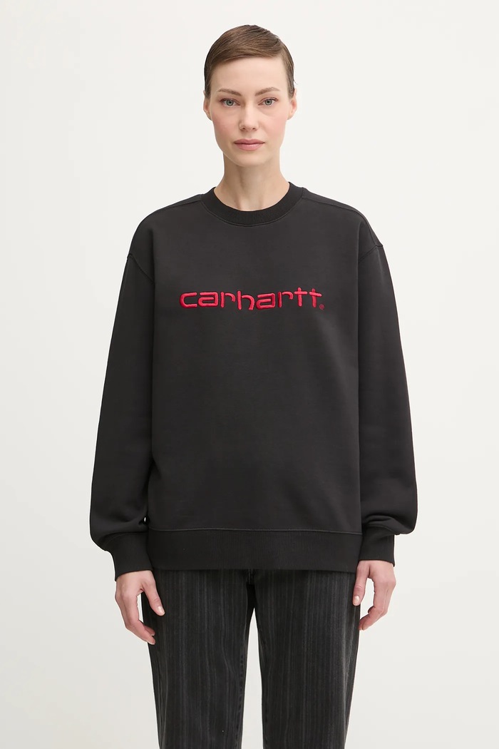 Mikina Carhartt WIP W' Carhartt Sweat nášivka černá I033647.31YXX