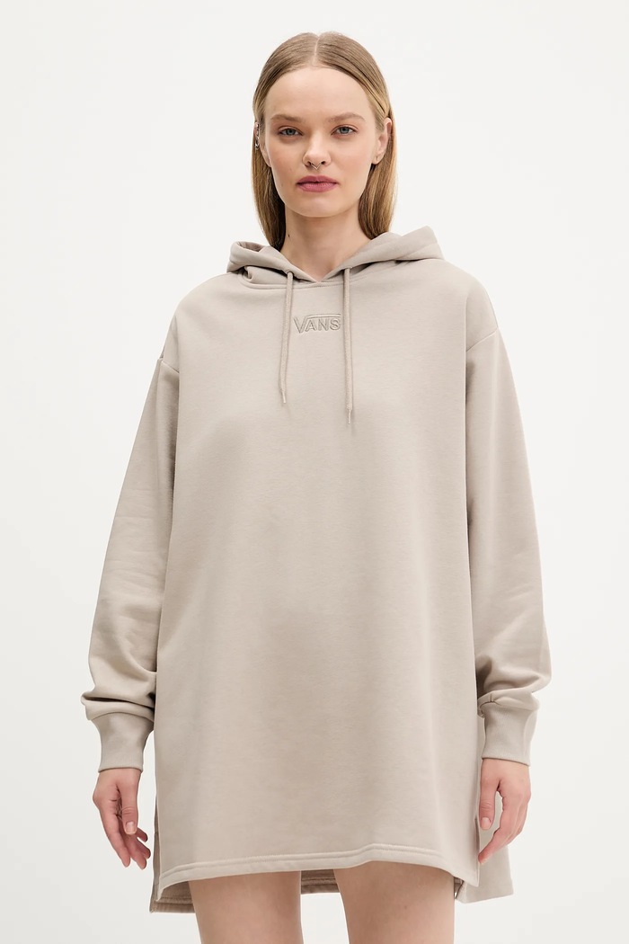 Mikina Vans s kapucňou béžová VN000RD27D61