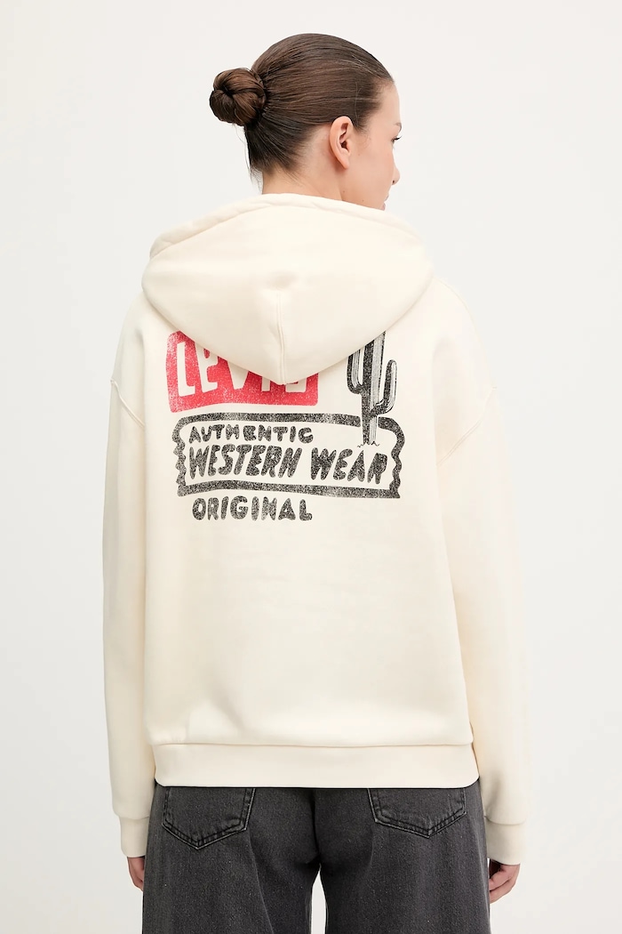 Μπλούζα Levi's με κουκούλα μπεζ 001B6.0004
