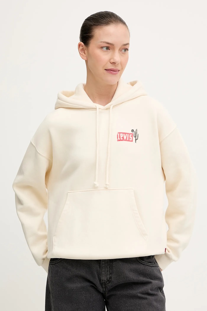 Ρούχα Μπλούζα Levi's 001B6.0004 μπεζ