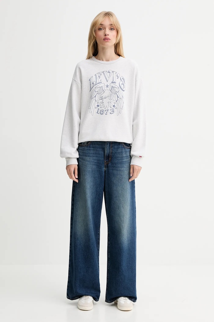 Mikina Levi's A7288.0100 sivá AW25