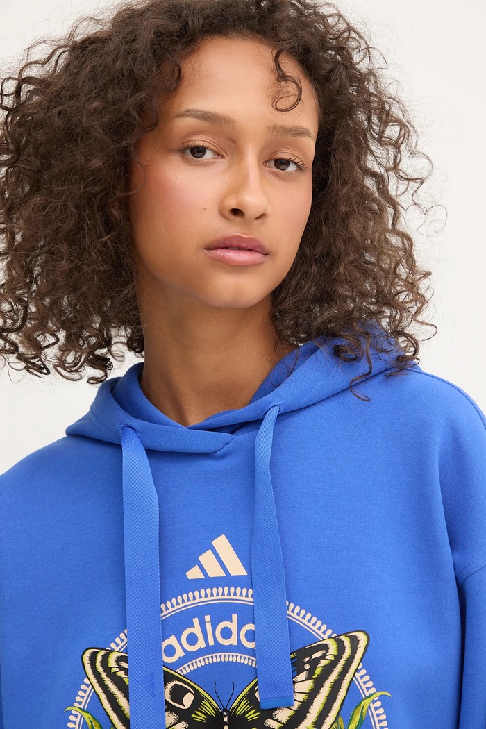 Mikina adidas x Farm Rio adidas JL8608 modrá