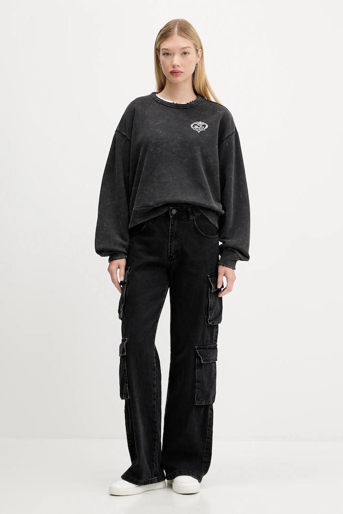 adidas Originals bluza bawełniana 20th Century Fox Disney JX1276 czarny AW25