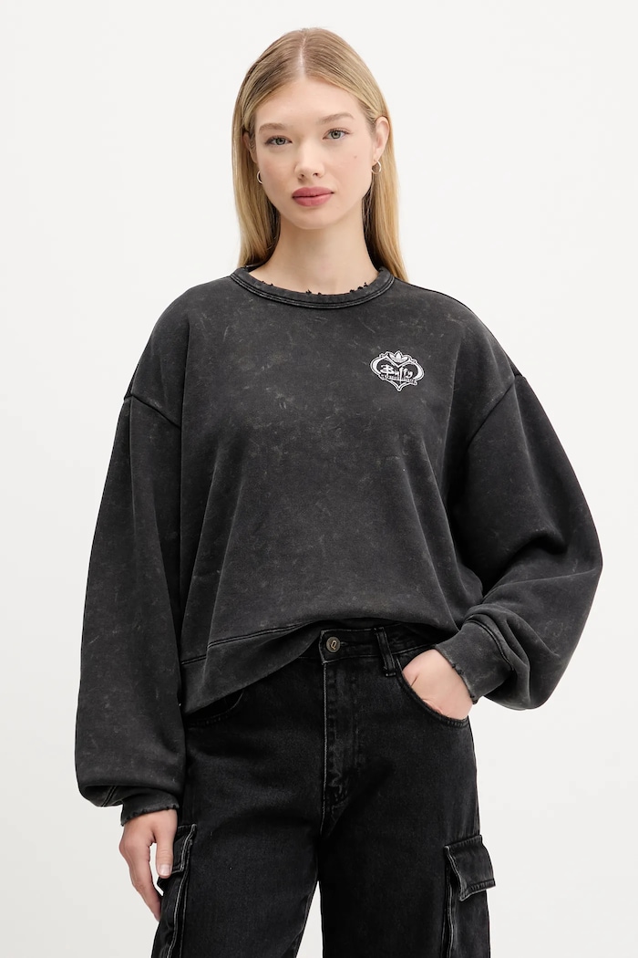 Odzież adidas Originals bluza bawełniana 20th Century Fox Disney JX1276 czarny