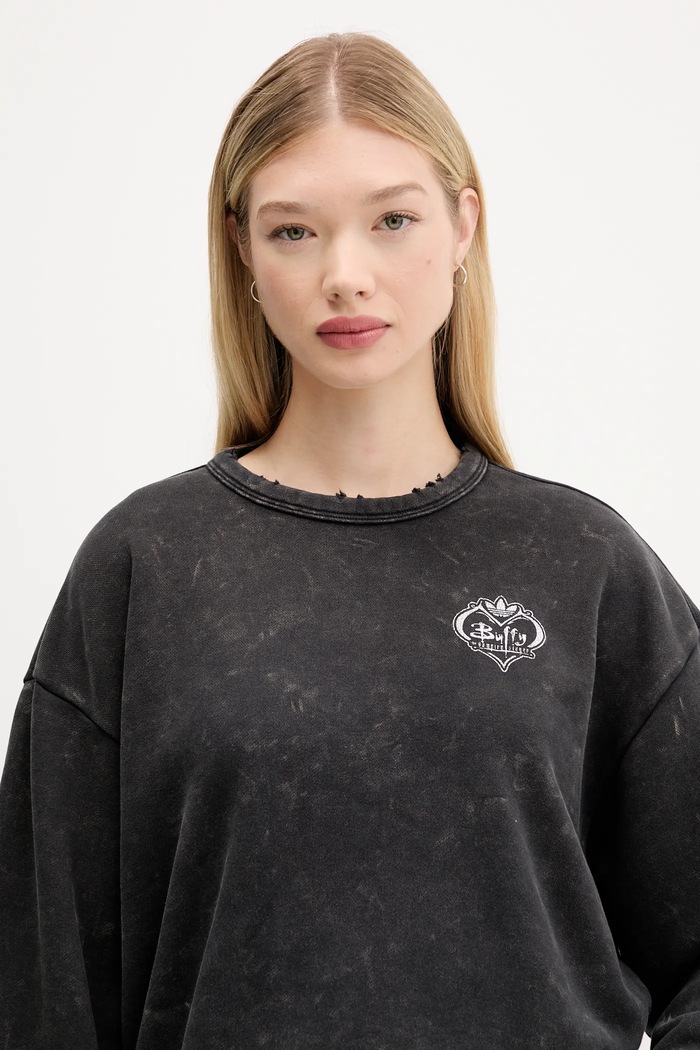 adidas Originals bluza bawełniana 20th Century Fox Disney czarny JX1276