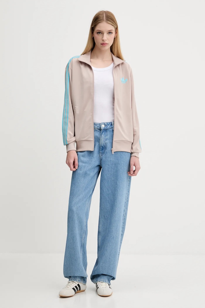 Суичър adidas Originals Firebird JX7864 кафяв AW25