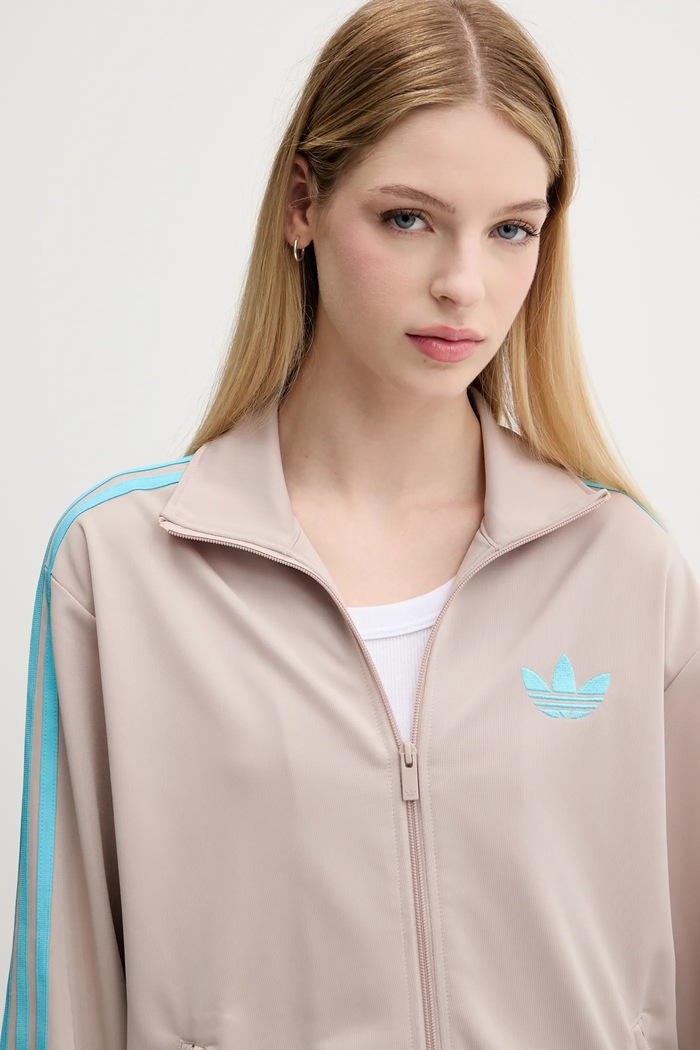 Суичър adidas Originals Firebird кафяв JX7864