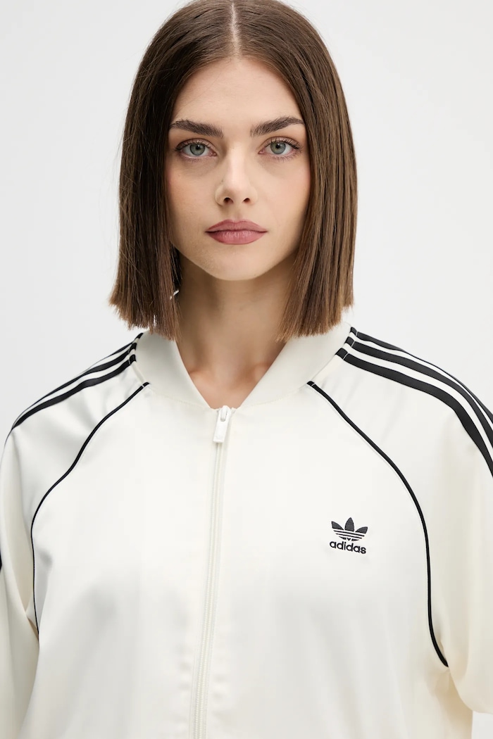 Mikina adidas Originals Sst Satin Tt béžová KH1567