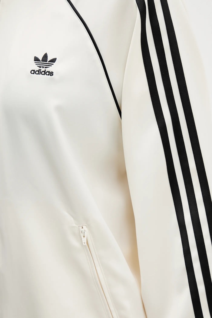 Mikina adidas Originals Sst Satin Tt KH1567 béžová