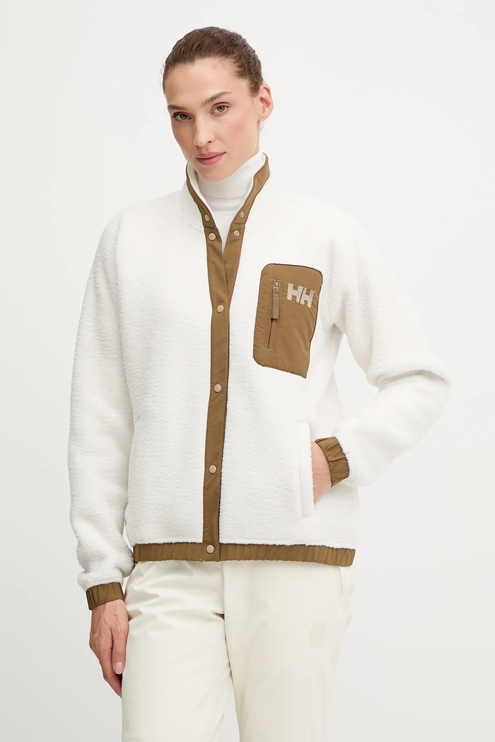 Fleecová mikina Helly Hansen IMPERIAL nášivka biela 63372