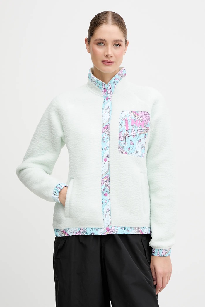 Fleecová mikina Helly Hansen IMPERIAL nášivka zelená 63372
