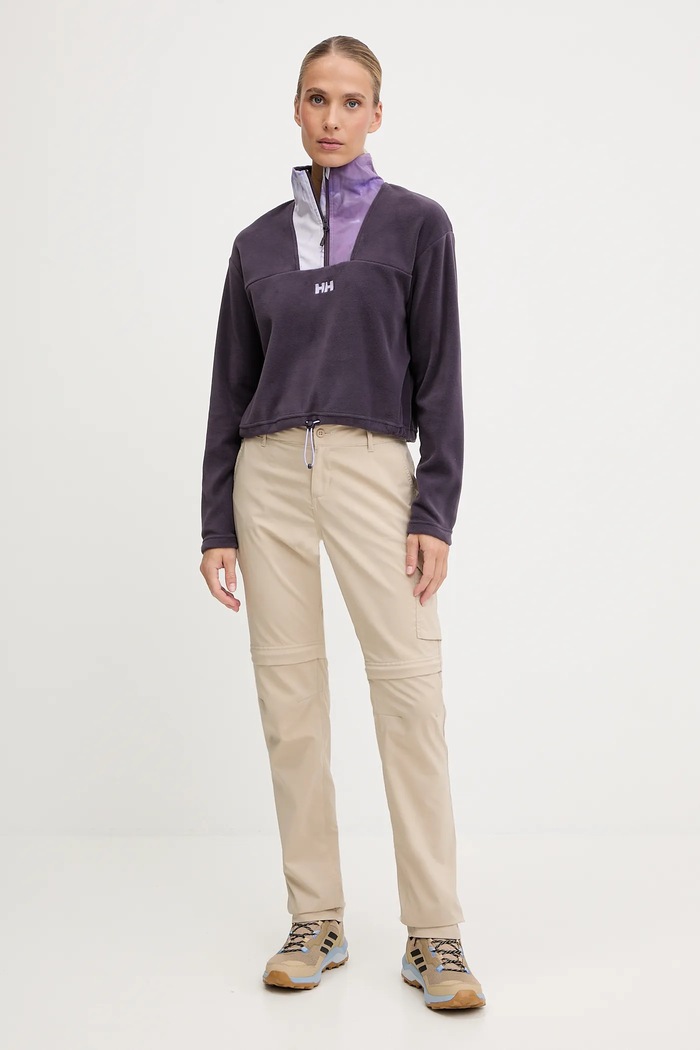 Fleecová mikina Helly Hansen DAYBREAKER 49561 fialová AW25