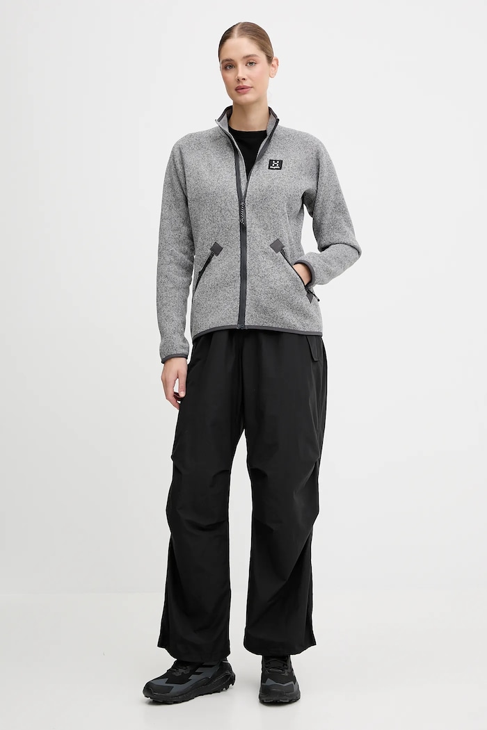 Outdoorová mikina Haglöfs Risberg 607384 sivá AW25